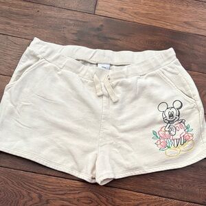 Disney Women's Athletic Shorts with Mickey Mouse Embroidery
